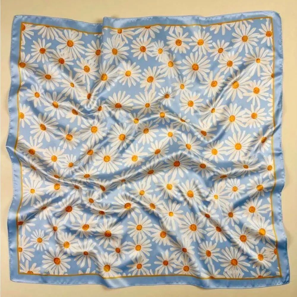Blue Daisy Scarf N1342